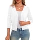 thumbnail image 1 of Jersey LIENRIDY, chaqueta corta con botones de manga 3/4, talla M, 1 of 5
