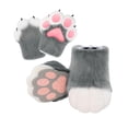 thumbnail image 1 of BELOVING Cosplay Pattes d'Animaux Chaussures Griffes de Chat Bottes pour Vacances Mascarade Jeu de Rôle Gris, 1 of 10