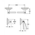thumbnail image 2 of Grohe 40 775 Essentials Accessory Kit - Nickel, 2 of 2