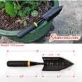 thumbnail image 2 of Garden Rake - Kemaier Stainless Steel Hand Cultivator for Heavy-Duty Soil Loosening, Planting, and Weed Removal, 2 of 6