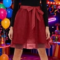 thumbnail image 6 of KHONTS Women's Midi Skirts Elastic High Waiste Polka Dot Casual Flowy Skirts Swing Knee Length Skirts Red S, 6 of 9