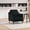BLACK, variant on DRKAT Mid Century Modern Accent Chair, Upholstered Reading Armchair for Living Room, Velvet Comfy Sofa Chair with Wood Legs for Bedroom, Office, Waiting Room, Black