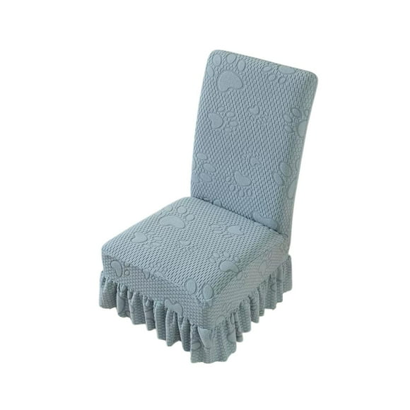 Vwrxbz Housse de Chaise en Tricot Extensible Patte de Chat Jacquard Flanelle Housse de Siège de Salle à Manger Dossier Housse Toutes Saisons Housse de Protection 58x45cm