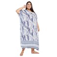 thumbnail image 3 of Women Plus Size Long Kaftans Rayon Maxi Kimono Ladies Printed Caftans Cover Up, 3 of 7