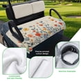 thumbnail image 5 of Golf Cart Seat Covers for 2 Seater,Spring Floral Microfiber Cart Seat Towel Blanket,Watercolor Elegant Summer Botanical Rustic Absorbent NonSlip Bench Seats Protector for Golf Course 51"x31", 5 of 9