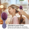 thumbnail image 4 of Soumake Mini Portable Hair Brush – Soft Bristles, Scalp Massage, Anti-Static & Detangling Air Cushion Comb, Ideal for Travel & Gifts, 4 of 8