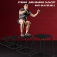thumbnail image 4 of Heavy-Duty Steel Plyometric Jump Box Set for Home Gym – Multi-Height Anti-Slip Step Up Boxes, Strength & Conditioning Plyo Platform, Fitness Training Equipment, Black, 12+18+24in, 4 of 6