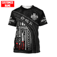 thumbnail image 1 of Camiseta de moda de verano para hombre, camisa con nombre personalizado mecánico en 3D, estampado en toda la prenda, informal, deportiva, DW47, 2022Adult size S Gao Jinjia LED, 1 of 2