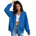 thumbnail image 6 of SwiftWear Women's Zip Up Hoodie Long Sleeve Sweatshirt Hooded Jacket Full Zip with Pockets, 6 of 8