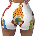 thumbnail image 2 of Pofeuu Gnomes Are Holding School Supplies Print Workout Shorts for Women Scrunch Butt Lifting High Waisted Yoga Gym Seamless Booty Biker Shorts-XX-Large, 2 of 8