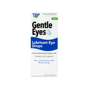 2 Pack - TRP Gentle Eyes Lubricant Eye Drops, Fast Long Lasting Relief, Moisturizing, 0.5 fl oz