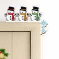 thumbnail image 5 of Marco de Puerta de Madera para Navidad Xihbxyly Decoración de Esquina de Puerta Decoración Festiva Decoración de Reno y Papá Noel, 5 of 5