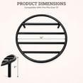 thumbnail image 3 of FEBTECH - 12" Round Fire Pit Grate with 4 Legs | Heat Resistant | 3" H | | Heavy Duty Log Grate to Improve Airflow for Campfire, Bonfire & Backyard | Firepit Accessory for Outside | Fireplace Grate, 3 of 9