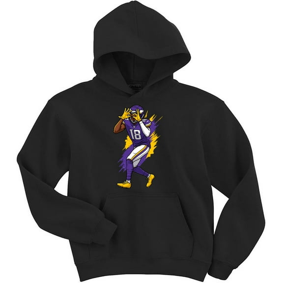 Justin Jefferson Griddy Minnesota Hooded Sweatshirt Hoodie
