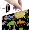 thumbnail image 4 of FMSHPON Bright Neon Rock Dino Clipboard Hardboard Wood Nursing Clip Board and Pull for Standard A4 Letter 13x9 inches, 4 of 5