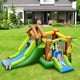 thumbnail image 4 of Costway Casa Inflable con Toboganes Pared para Escalar y Trampolín Castillo Inflable para Niños de 3-10 años Sin Soplador 388 x 343 x 228,5 cm, 4 of 9