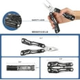 thumbnail image 3 of Outdoor 25-In-1 Mini Multitool plier,Portable EDC Gear with Safety Locking,Nylon Sheath,All-in-One Utility for Camping Hiking Survival,Birthday/Christmas Gifts for Dad Husband Boyfriend - silver, 3 of 6
