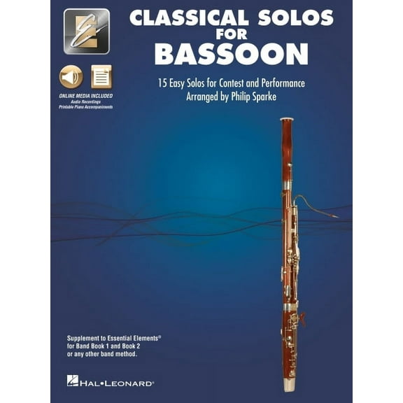 Classical Solos for Bassoon: 15 Easy Solos for Contest and Performance with Online Audio & Printable Piano Accompaniments (Paperback)