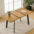 thumbnail image 3 of 47.4" -63.2" Extendable Dining Room Table,Modern MDF Dining Table for 4-6,Space Saving Dining Room Table Compact for Living Room, Apartment, 3 of 7