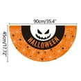 thumbnail image 3 of Fridja 1.5 x 3 Feet Halloween Pleated Fan Flag Thanksgiving Bunting Flag Halloween Yard Hanging Bunting Flag with Metal Grommet for Holiday Half Fan Banner Hanging, 3 of 7