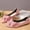 #135-Pink, variant on Wowcloth Women's Fashion Casual Flats – Solid Color Bow Decoration Pointed-Toe Slip-On with Suede Upper & Low Heel for Office Work Shoes