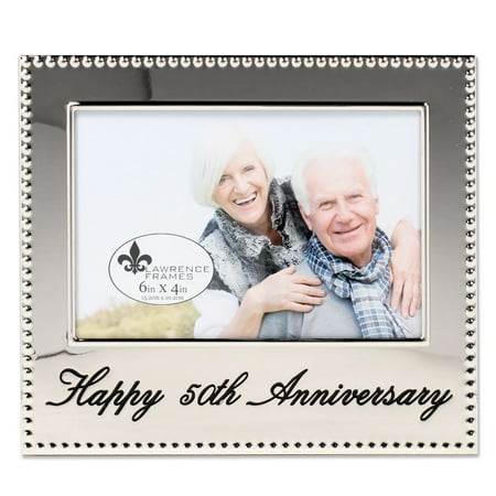 50th Wedding Anniversary Photo Frames - 4x6 Happy 50th Anniversary Picture Frame