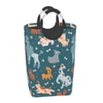 thumbnail image 2 of KLL Dogs Laundry Hamper,Large Canvas Fabric Lightweight Storage Basket Toy Organizer Dirty Clothes Collapsible Waterproof, 2 of 6
