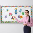 thumbnail image 6 of 12 Pcs Tropical Magnetic Border Summer Bulletin Board Border Hawaiian Luau Flower Flamingo Strips Trim Bulletin Board Decorations for Back to School Classroom Office Whiteboard Wall Decor, 6 of 7