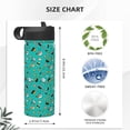 thumbnail image 4 of KLL Sushi (3) Pattern 18OZ Water Bottle With Straw,Stainless Steel Sports Water Cup Flask Sports Water Cup Flask Wide Mouth Travel Thermal Mug, 4 of 8