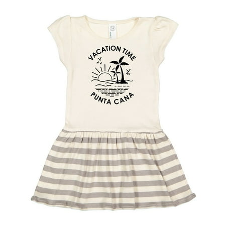 

Inktastic Vacation Time in Punta Cana Gift Toddler Girl Dress