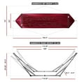 thumbnail image 2 of Tranquillo Universal 106" Double Hammock w/Adjustable Stand and Bag, Red, 2 of 12