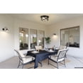 thumbnail image 2 of Luxury Farmhouse Ceiling Light, Medium Size: 5.75''H x 12.625''W, with Modern Farmhouse Style Elements, Matte Black Finish, UHP1524 from the Bankstown Collection by Urban Ambiance, 2 of 5