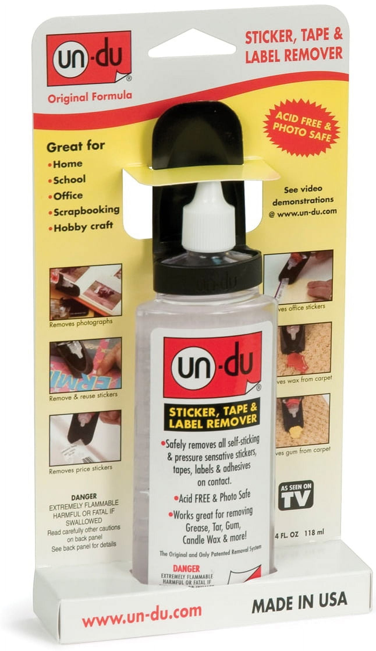 Un-Du Adhesive Remover, 4 oz.
