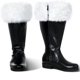 thumbnail image 1 of Botas de Cosplay navideñas para adultos, zapatos de piel sintética de Papá Noel con piel, botas de invierno para hombre, zapatos para el escenario, 1 of 6