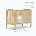 thumbnail image 5 of Dream On Me 2-in-1 Folding Full-Size Crib Natural, 5 of 10