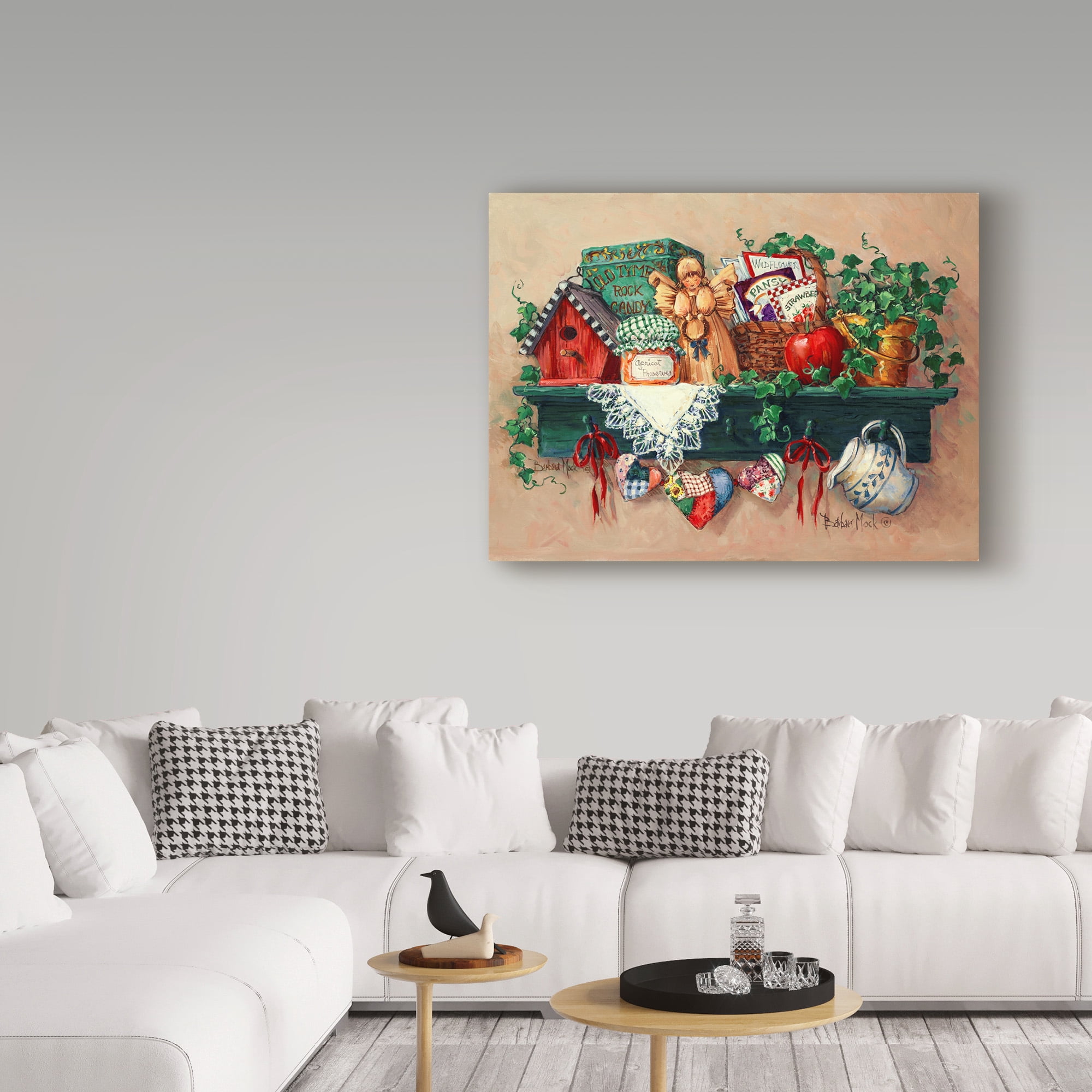 Trademark Fine Art ' Country Shelf' Canvas Art by Barbara Mock