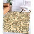thumbnail image 6 of Bowery Hill Modern Combs Polyester 5'x7' Area Rug in Cream & Aqua, 6 of 6