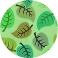 thumbnail image 1 of Ahgly Company Indoor Round Patterned Emerald Green Area Rugs, 4' Round, 1 of 6