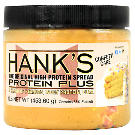 Hank's Protein Plus Peanut Butter, Confetti Cake,