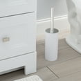 thumbnail image 3 of Bath Bliss 2 Pack Soft Touch Toilet Brush Set in Matte White, 3 of 7
