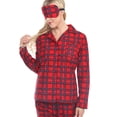 thumbnail image 4 of White Mark Women's Three-Piece Button-Down Pajama Set, 4 of 5