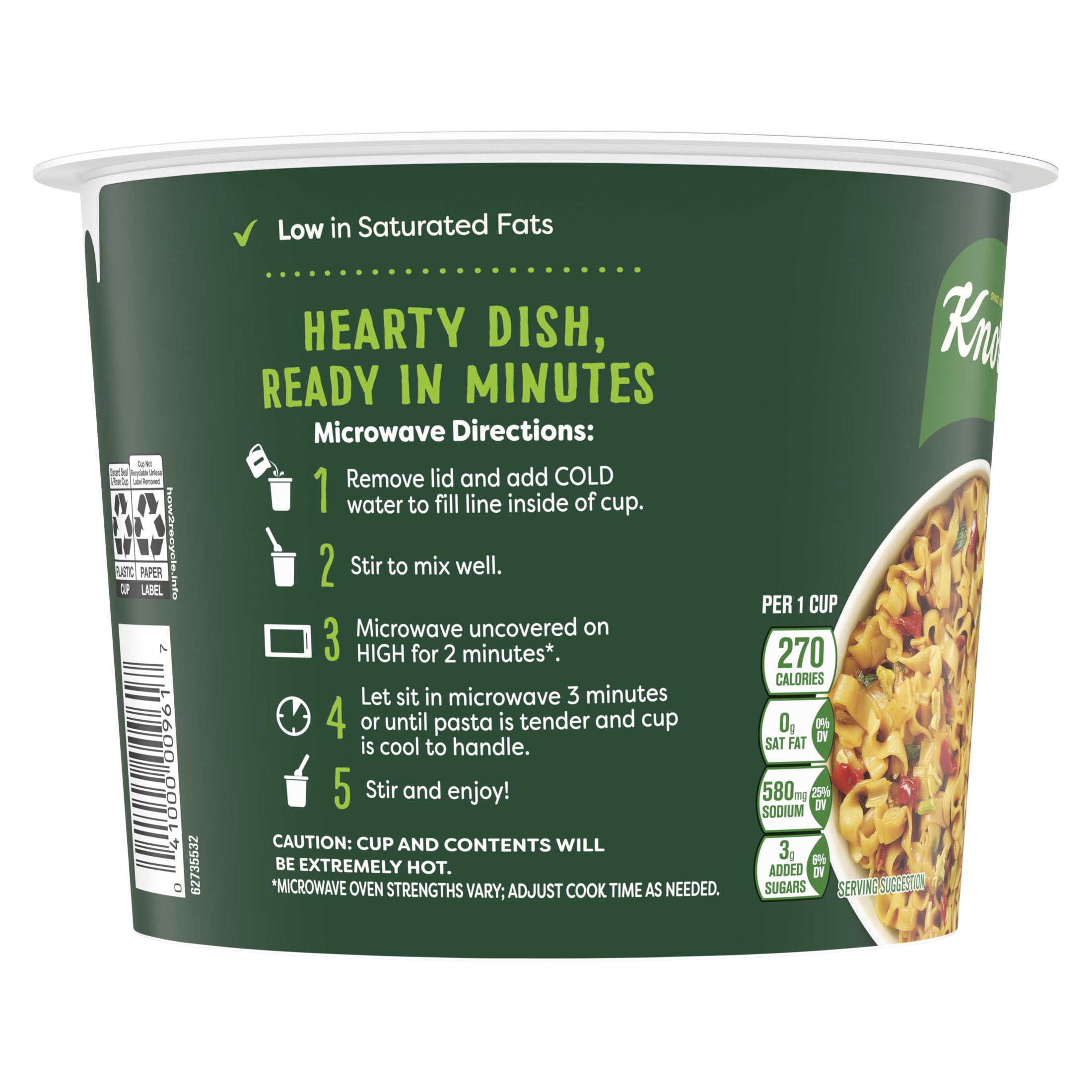 (8 pack) Knorr Pasta Sides Pad Thai Noodles Made with Real Vegetables, 2.6 Oz Cup
