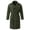 Army Green, variant on Hulanddfd Mens Coat Double Breasted Belted Trench Coat, Long Windbreaker with Pockets & Button Cuffs, Elegant Outerwear