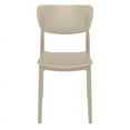 thumbnail image 4 of Pemberly Row Contemporary Dining Chair in Taupe Finish, 4 of 7