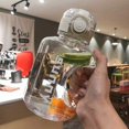 thumbnail image 1 of Vaso de agua de gran capacidad Ton Ton Barrel Fitness Sports Hervidor de agua Portátil Resistente a caídas Pajita de plástico de alta temperatura Vaso espacial, 1 of 3