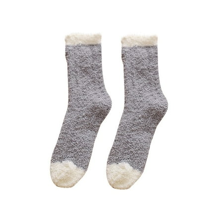 

Zlekejiko Socks Socks Socks Slipper Home Socks Winter Soft For Women Fuzzy Microfiber Sleeping Socks