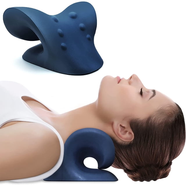 Cervi Track Azul Oscuro, Cojín Cervical Doloroso, Cervicales Dolorosos, Cojín Cervical, Tracción Cervical, Relajante Ortopédico De Cuello, Cervical, Relajante Ortopédico De Cuello