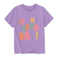 thumbnail image 2 of qolati Flower Girl Shirt for Toddler Girls in My Flower Girl Eras Letters Printed T-Shirt Bridesmaids Short Sleeve Crewneck Tees Tops Kids Cute Clothes 2-15 Years, 2 of 6