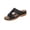 Black, variant on Womens Sandals For Summer And Spring Arch Support Slides with Wedge Casual Slip-On Shoes Comfortable Hollow Sandals Shoes Black Women Sandal