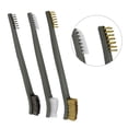 thumbnail image 5 of 3pcs Rust Removal Wire Brush Set Brass Nylon Cleaning Brush Polishing Detail Rust Brush, 5 of 9